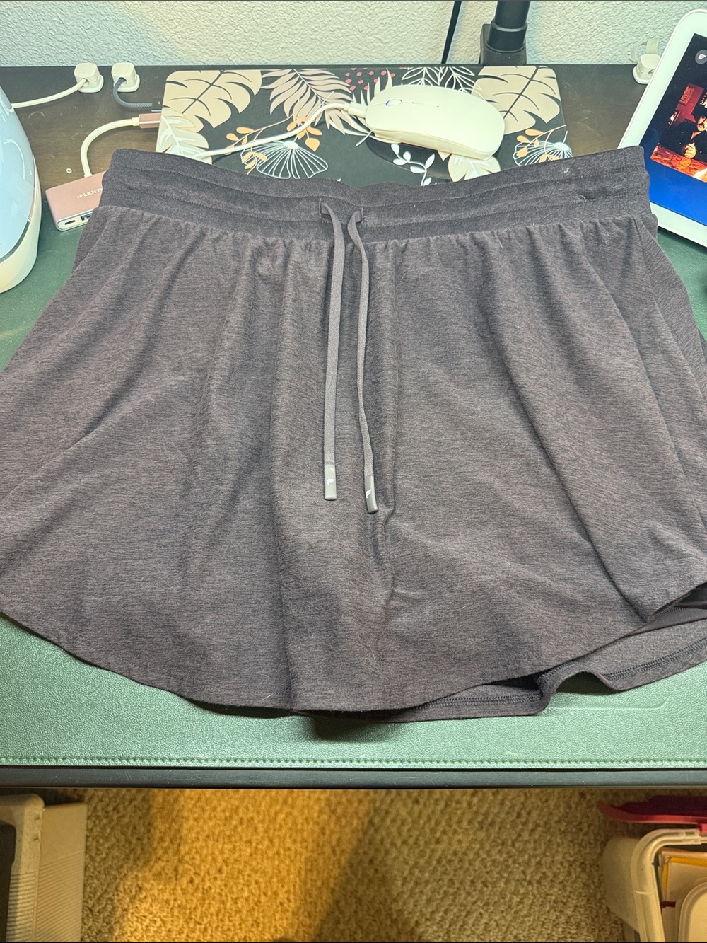 Fabletics Women's Dark Purple Drawstring Skort